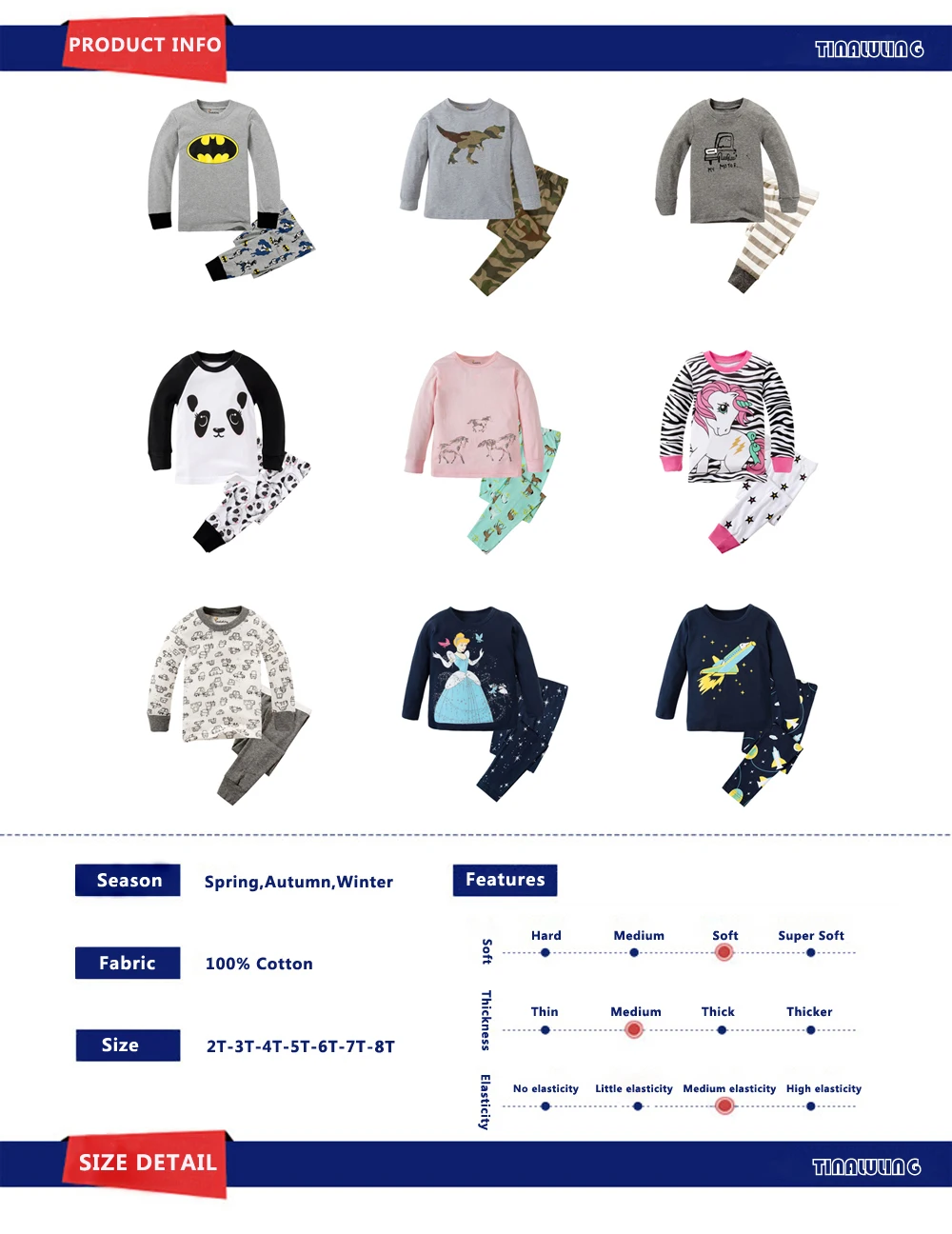 Детские пижамные комплекты Supreman одежда для сна с машинками для мальчиков детская одежда для сна с Бэтменом и человеком-пауком детские пижамы для девочек от 2 до 8 лет