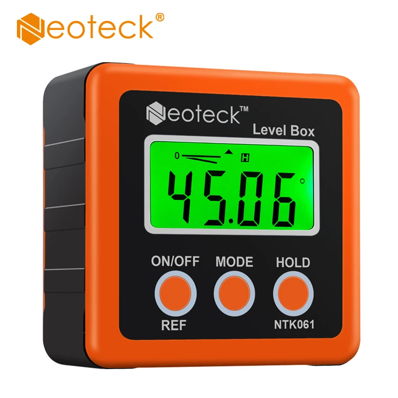  Neoteck Digital Bevel Box Angle Gauge 360 degrees Magnets Base Digital Inclinometer Digital Angle F