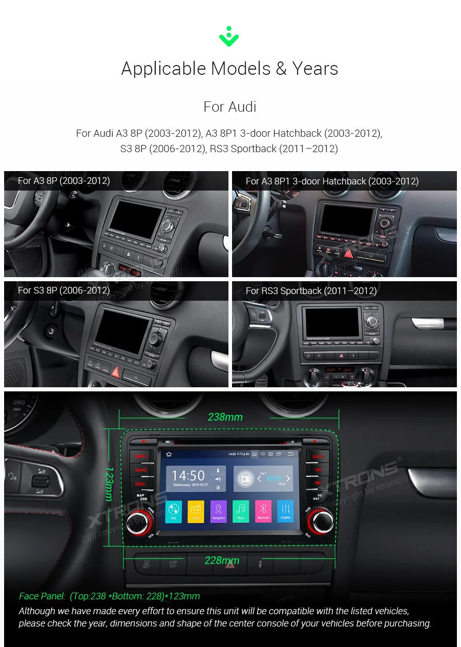 Cheap XTRONS 7" Android 9.0 Car DVD Player for Audi A3 8P 2003 2004 2005 2006 2007 2008 2009-2012 S3 / RS3 Sportback Radio GPS TPMS 2 Cheap XTRONS 7" Android 9.0 Car DVD Player for Audi A3 8P 2003 2004 2005 2006 2007 2008 2009-2012 S3 / RS3 Sportback Radio GPS TPMS 2
