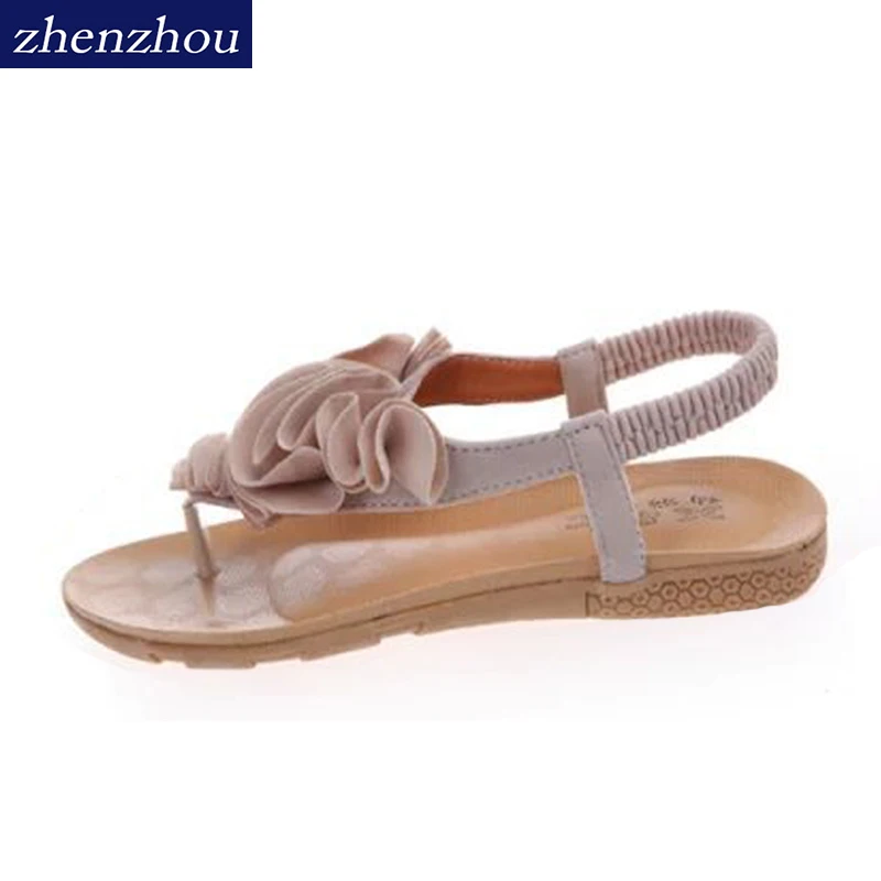 

shoes women 2018 fashion summer flat sandal flower Flip-flops clip toe sandasl Beach shoes Free shipping