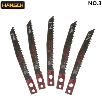 

HANSCH Jig Saw Blades 80*3 HSS NO.3 Metal Fast Cut 5pcs For Makita Cutting Tool Fit Hardwood Cork Plywood Laminated Board