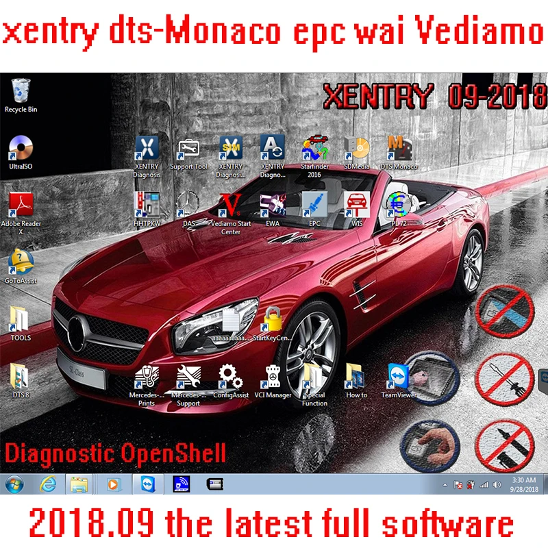 

Adapted to MB STAR C4/C5 full Software contain 2019.03 XENTRY/DAS/EPC/WIS/EWA/VEDIAMO/DTS-Monaco/HHTWIN/PL72 with 320GB HDD/SSD