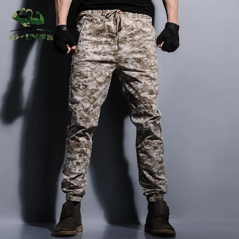 

mens joggers camouflage men pants military jogger pants chinos men sweatpants hip hop joggers streetwear camo cargo pants