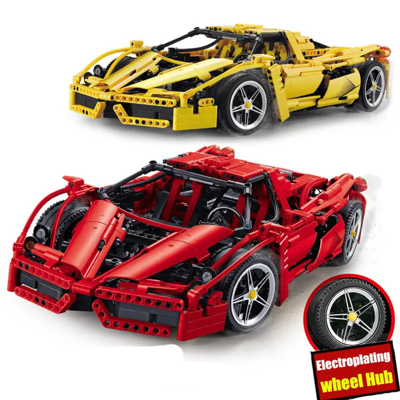 New 1:10 Enzo Ferraried Classical Racing Enzo Car fit legoings technic city 8653 Model Building Blocks Bricks diy Gift toys