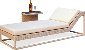 

Leisure outdoor sunshine rattan daybed with tea table