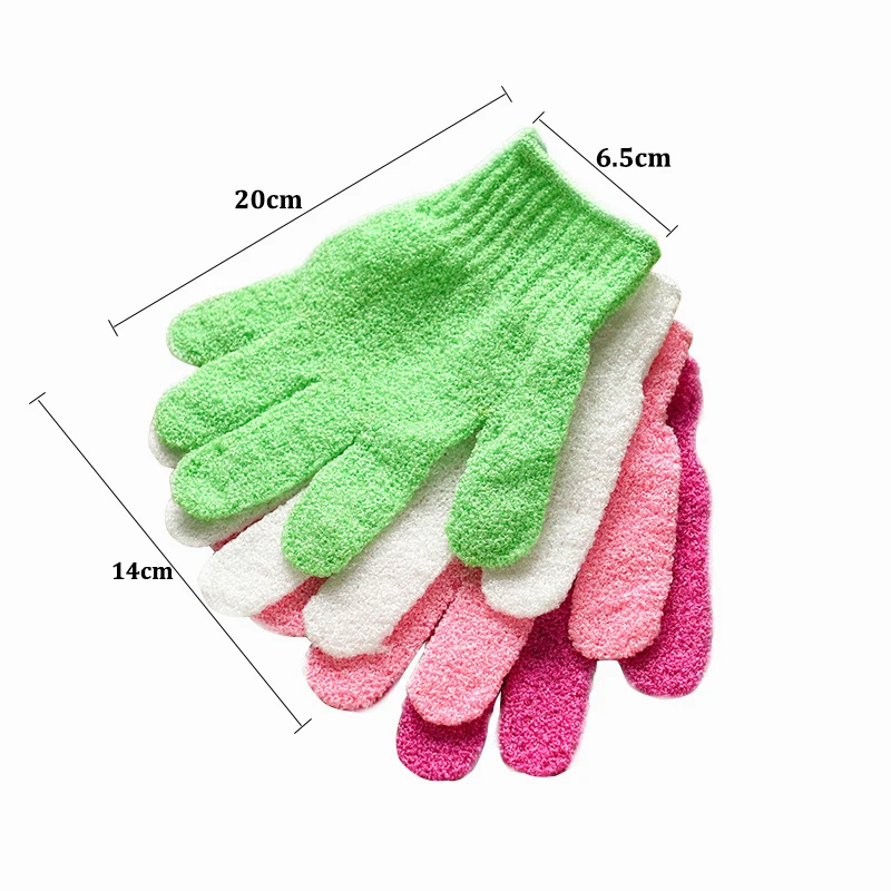 1 шт. перчатки для пилинга, отшелушивающие перчатки для душа, скраб, перчатки, массажная губка для тела, увлажняющая губка для мытья кожи