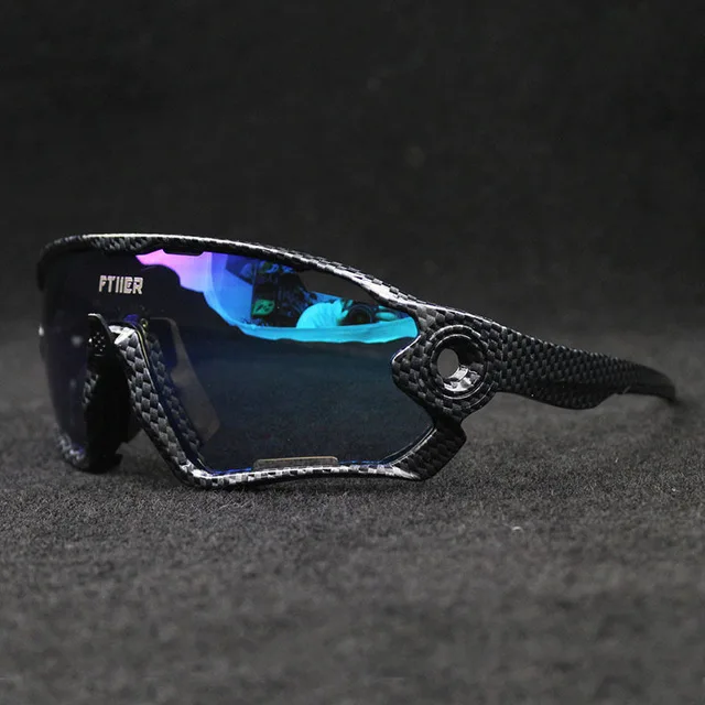 Ftiier, цветные, 5 линз, TR90, поляризационные, велосипедные, солнцезащитные очки, полная оправа, очки для велоспорта, солнцезащитные очки для верховой езды, рыбалки - Цвет: as picture