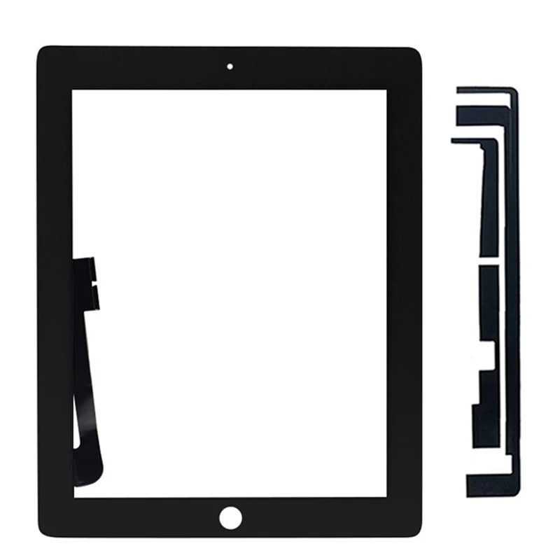 1 шт. для iPad 3 A1430 A1416 A1403 сенсорный ЖК-экран Внешний сенсорный экран дигитайзер Передняя стеклянная панель с домашней кнопкой Замена