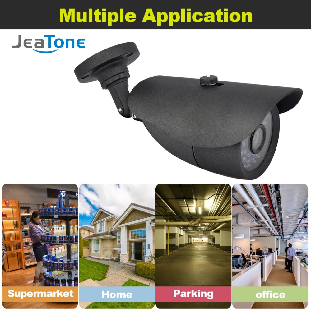 Водонепроницаемая камера видеонаблюдения JeaTone HD 1200TVL CMOS для дома и улицы