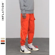 Штаны-шаровары с боковыми карманами, Мужские штаны в стиле хип-хоп, лоскутные штаны с карманами, мужские Модные повседневные штаны 8871W