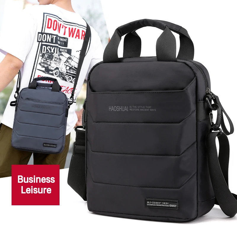 

Man Classic Messenger Bag Mens Multifunction Shoulder Bags Nylon Business Wallet Bag For Men Simple Handbags XA259ZC
