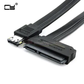 

50cm Dual Power 12V and 5V eSATAp Power ESATA USB 2.0 combo to 22Pin SATA cable for 2.5" 3.5" Hard Disk Drive
