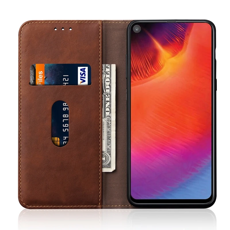Leather Flip Wallet Case For Coque Samsung Galaxy A60 Flip Cover Phone Case For Etui Samsung A60 A 60 SM-A605F Wallet Book Case