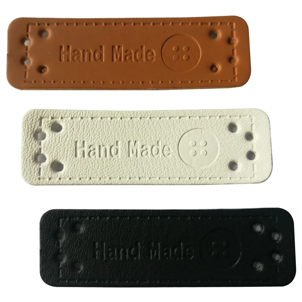 Кнопка логотип ручной работы кожаные этикетки с кнопкой для рукоделия ручная работа этикетка для подарков бирки ручная работа швейная бирка для одежды