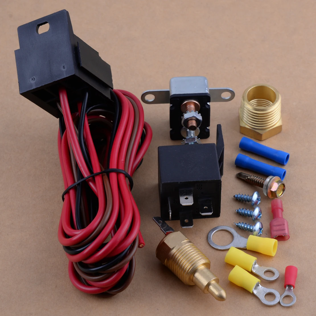 CITALL 175 185 градусов DC 12V 4-контактный Вентилятор охлаждения двигателя Термостат