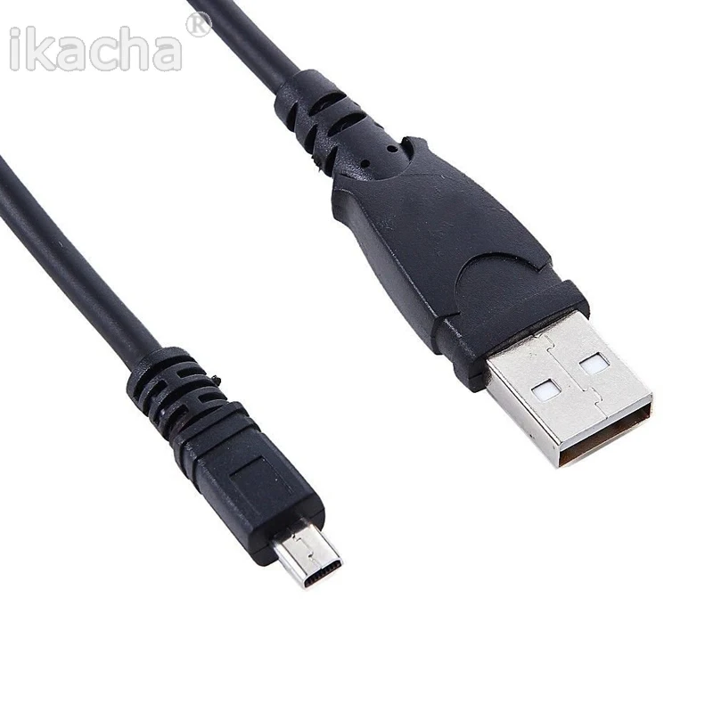 Черный 1,5 м 8 Pin UC-E6 Камера кабель USB для передачи данных для цифровой камеры Olympus пентаксисты FinePix для sony Nikon Coolpix Камера