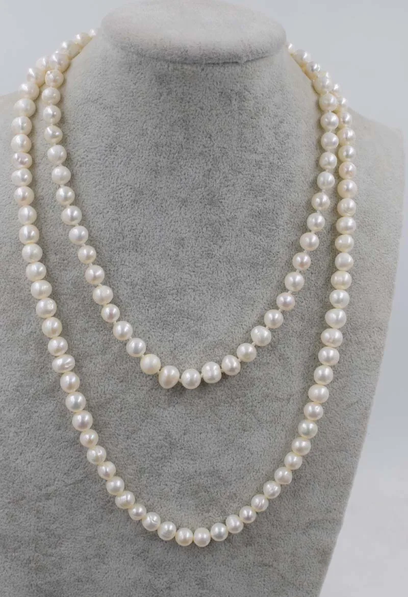 Freshwater Pearl Necklace White 8-9mm 