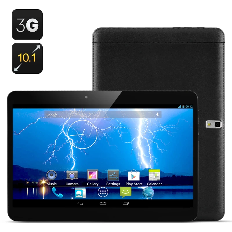 

10 "10.1 Inch Cell phone Android Tablet 'Storm' - Android 4.2, Dual Core 1.3Ghz, 1024x600 3G Sim card, 8GB ROM SIM Card(Black)