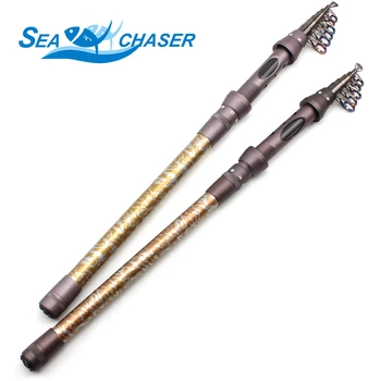 

High Quality 1.8M-3.6M Carbon Spinning Rod Portable Telescopic carp Fishing Rod High Performance Sea Fishing Pole Free shipping