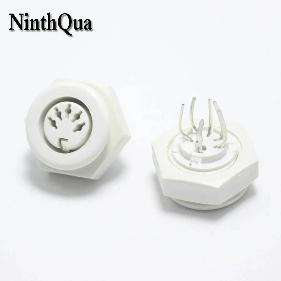

1pcs DIN 5P Female Jack Cable Connector with S terminals 5Pin Large Keyboard Panel Mount Solder Chassis Socket Adapter