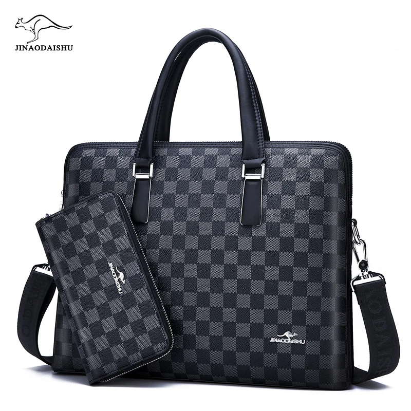 

New Design Men's Microfiber Synthetic Leather Business Briefcase Casual Shoulder Crossbody Bag Messenger Laptop Bag Travel Bag
