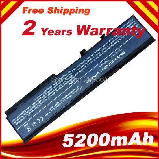 Аккумулятор для ноутбука ACER Extensa 5200 4230 3100 4120 4130 4220 4420 4620G 4620Z 4630Z BTP ANJ1 4630 мАч|battery for