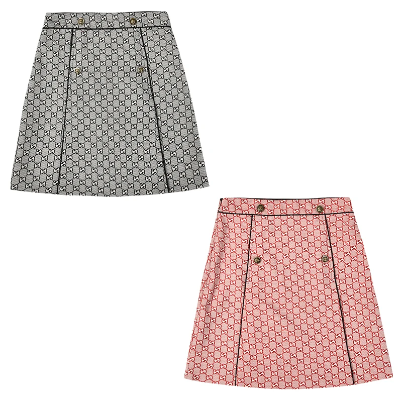 Mujeres Línea Alta Primavera Una As De Falda Nueva Verano Picture Imprimir 2019 Moda as X372 Picture Botones Mini Elegante Calidad xpq05ngvw