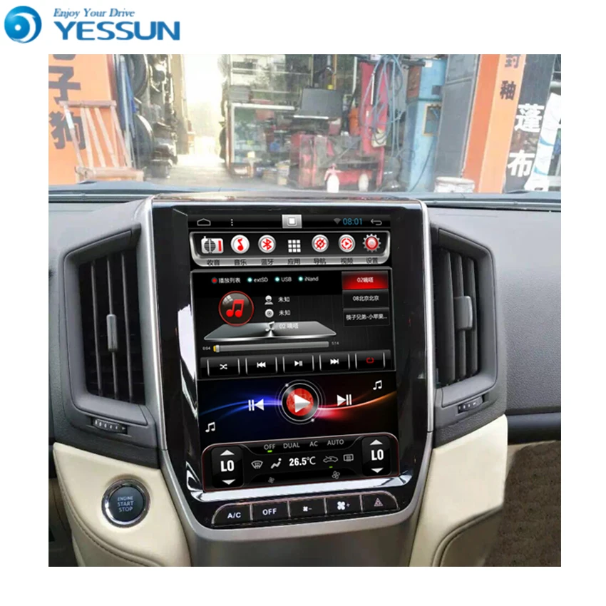 YESSUN Android радио автомобильный dvd-плеер для Toyota land Cruiser 200 стерео радио мультимедиа gps навигация с wifi Bluetooth AM/FM