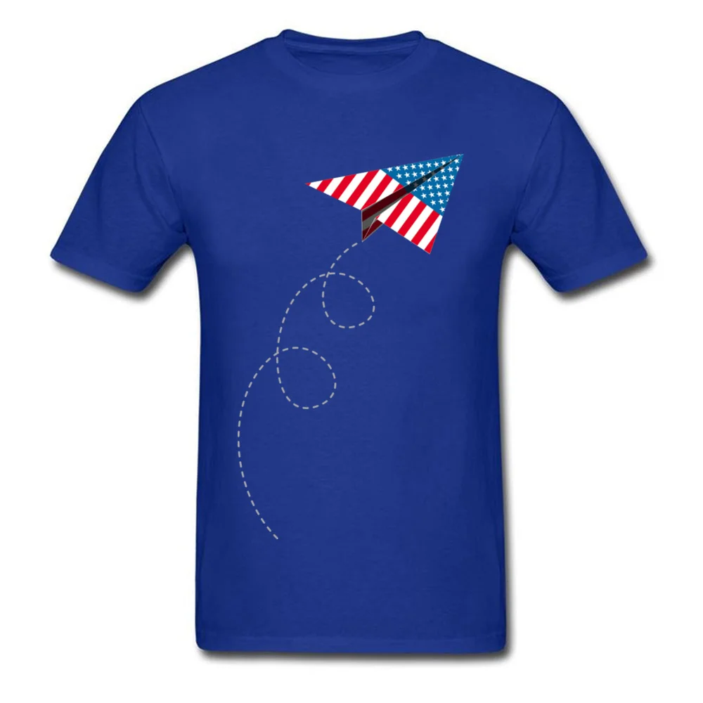 American Plane Autumn 100% Cotton O-Neck Tops Shirt Short Sleeve comfortable Clothing Shirt Prevalent Printed On T-shirts American Plane blue