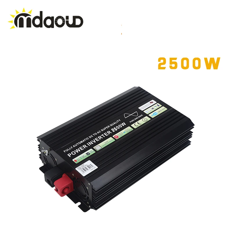 2500W/5000W PEAKING Pure Sine Wave Solar Power Inverter DC TO AC 110V 120V 220V 230V OUTPUT