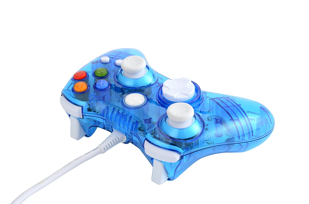 made in shenzhen LED light new design wired gamepad game controller for XBOX 360