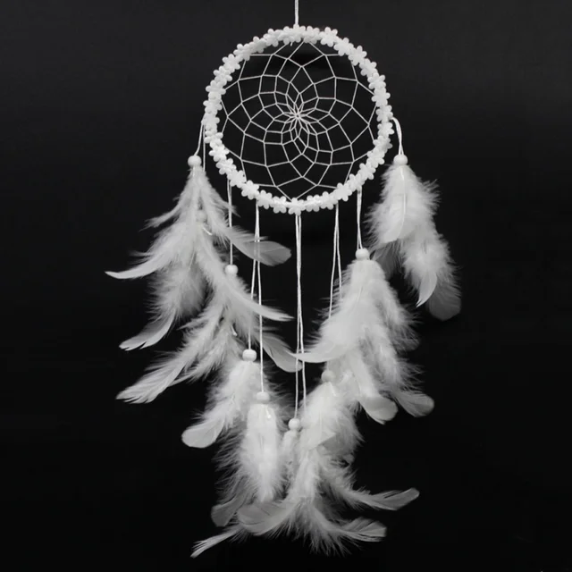 Wind Chimes Large Pink White Color Dream Catcher Traditional Style Wind Chimes Large Pink White Color Dream Catcher Traditional Style Dreamcatcher Ornament Gifts Wall Hanging Decoration