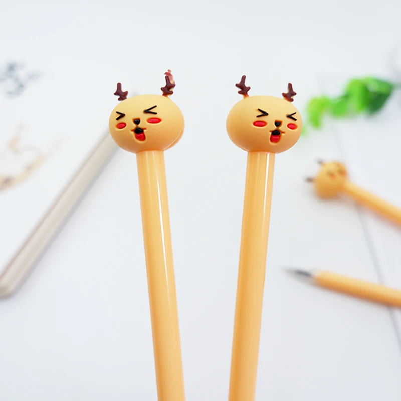 

2 pcs/lot Cute Milu deer Gel Pen Promotional Gift Stationery School & Office Supply Kawai Neutral pen Stationery