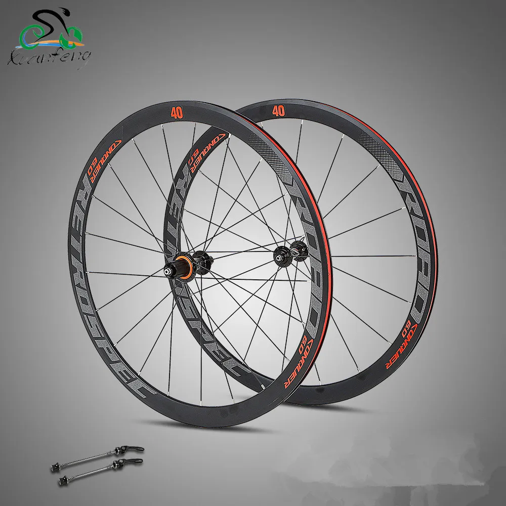 Ultra Light bmx Road Bike wheel 700C Aluminium alloy 8/9/10/11S bicycle wheels 18 21H 4 Bearing
