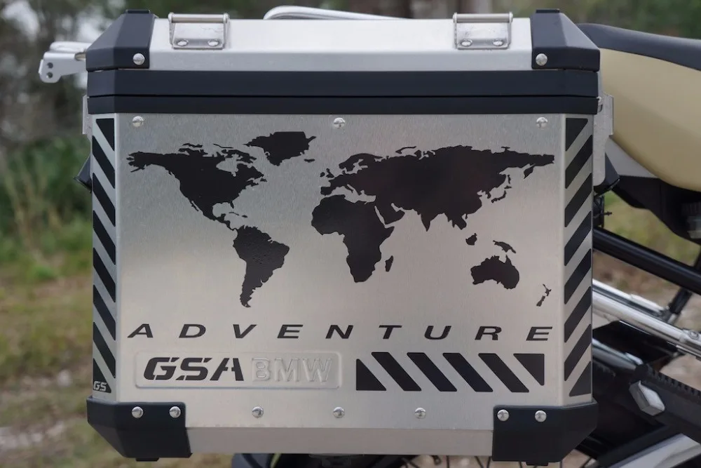 GSA Adventure мотоцикл отражающий Набор наклеек "World Adventure" для Touratech Panniers