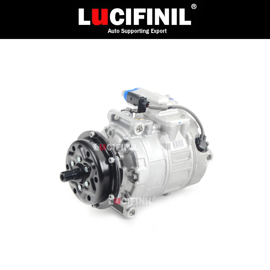 

LuCIFINIL VW Pheaton Touareg Transporter Multivan A/C Compressor Air Conditioning Compressor 7H0820805E 7H0820805F 7H0820805G