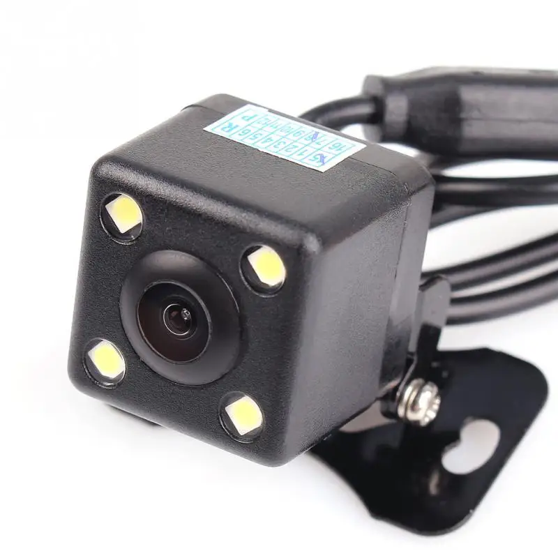 Eunavi камера заднего вида Водонепроницаемая Full HD CCD Автомобильная камера заднего вида 4 светодиодный ночного видения автомобильная парковочная камера парктроника