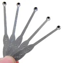 Нержавеющая Сталь Ушной палочки ушной палочки ручка здоровья ушной очиститель очистка удалитель ушной серы кюретка