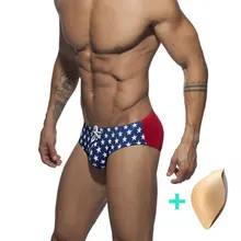 Пуш-ап мужские плавки быстросохнущая ванный комплект человек купальник с заниженной талией сексуальный для Гея розовые трусы пляжный купальник шорты