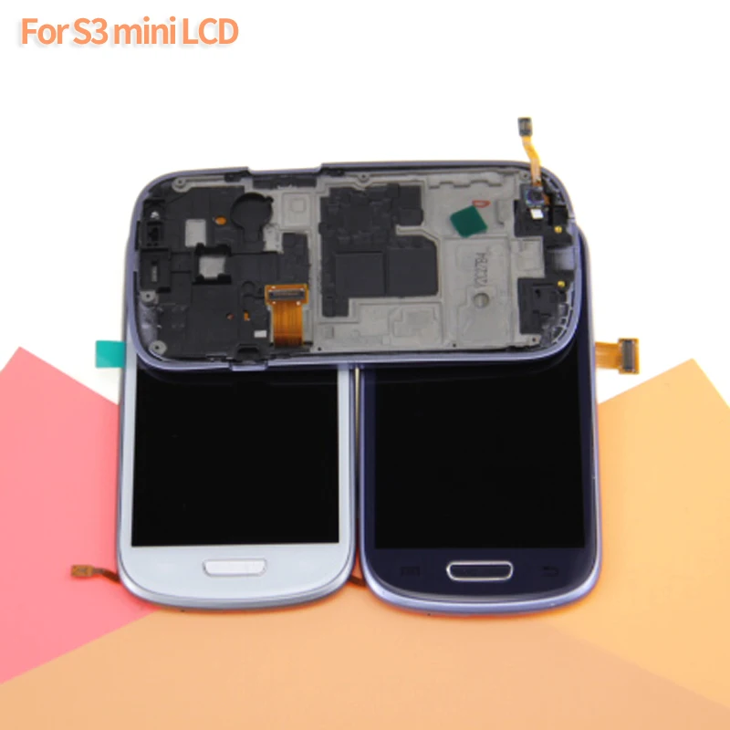 Замена для Samsung Galaxy S3 Mini i8190 ЖК-дисплей сенсорный экран с рамкой в сборе
