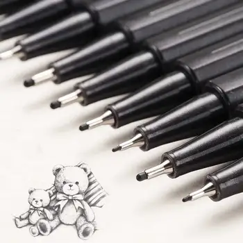

Pigment Liner Pigma Micron Ink Marker Pen Different Tip Black Brush Drawing Pen Fineliner Sketching Pens Art Markers Supplies