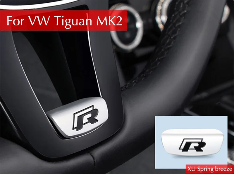 

For VW Tiguan 2016 2017 2018 mk2 Touran mk2 Car Gear Steering Wheel Cover Trim Decoration Car Stickers Car Styling