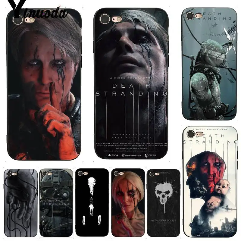 

Yinuoda For iPhone 7 6 X Case Death Stranding Colorful Printing Drawing TPU Phone Case for iPhone 7 X 6 6S 8 Plus 5 5S SE 5C