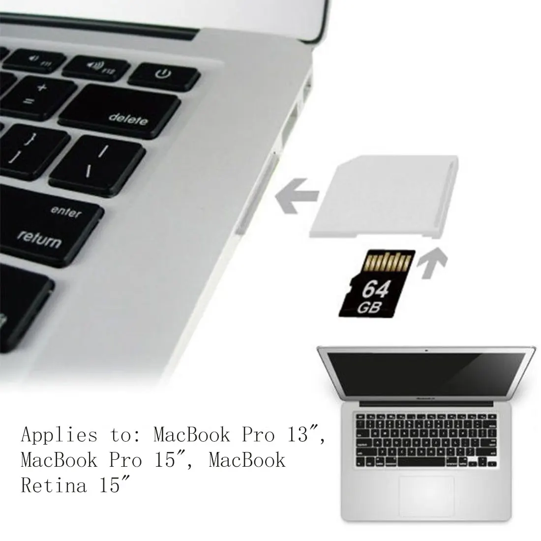 Адаптер для карт белый мини набор MacBook Air Pro TF к разработки жесткого диска|Адаптеры