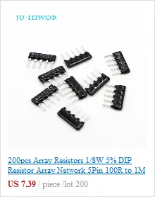 Resistor Networks & Arrays 5pins 2Kohms Bussed 100 pieces 