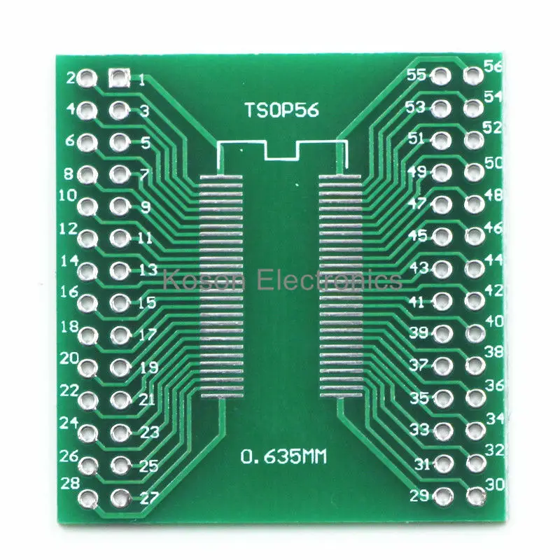 5 шт. Pinboard TSSOP56 TSOP56 SOP56 к DIP56 56pin SDRAM 0,635 мм 0,8 мм IC адаптер гнездо адаптера пластина PCB