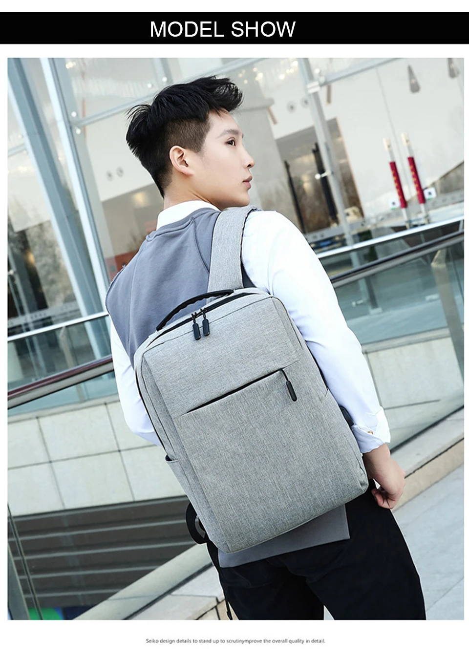 Mens Backpack 15.6 Inch Laptop Backpacks Male Notebook Back Pack USB Charging Travel Bagpack Student Waterproof Women Style Bags (17)