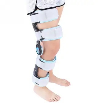 

Hinged ROM Knee Brace Adjustable Surgical Fixation Stabilization Fracture Support