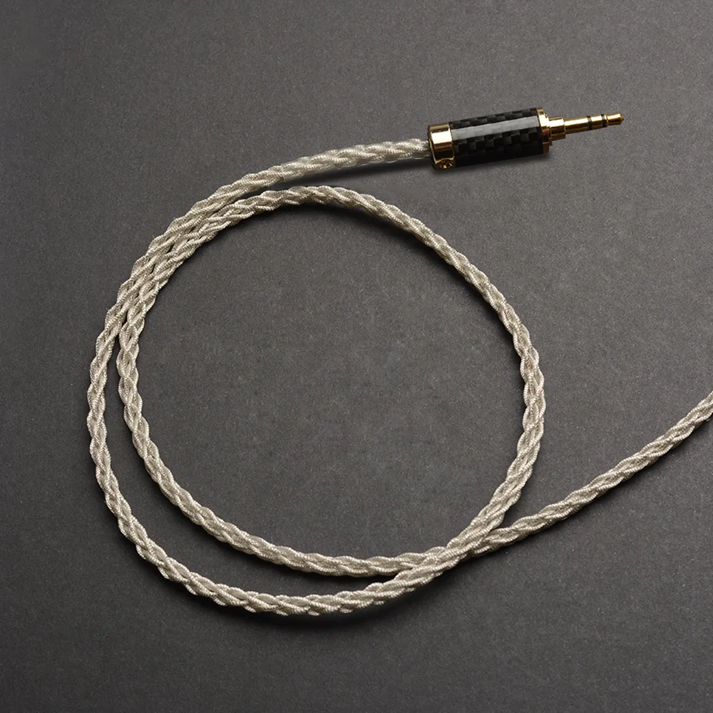 OKCSC Upgrade Earphone Cable single crystal Silver