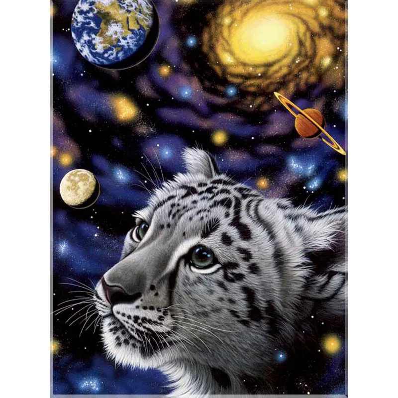 

diamond mosaic painting animal cross stitch crystal square diamond sets decorative Diamond embroidery universe space and tiger